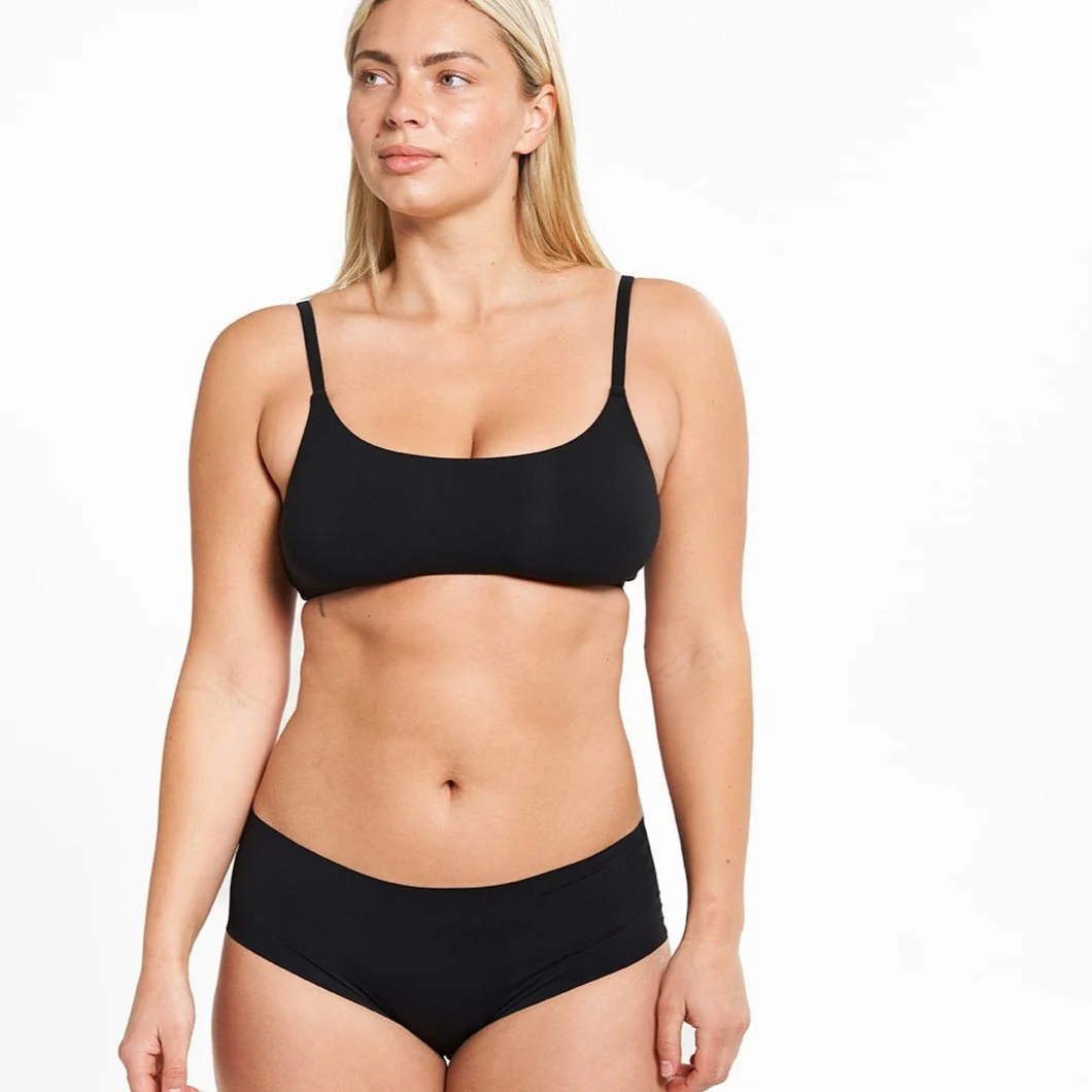 Mid-Rise Bikini Brief - Seamless Ultrasmooth 2.0 - Black - Image 4
